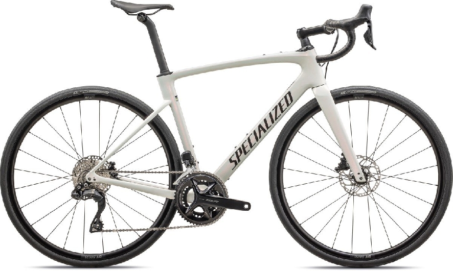 Specialized Roubaix SL8 Comp Shimano 105 , Gloss Red Ghost Pearl over Dune White/Met Obsidian